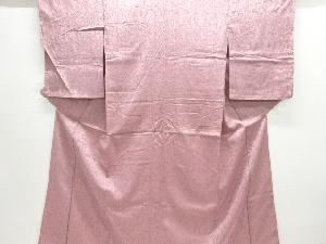 大正ロマン　抽象花模様織り出しお召着物